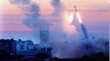 missile downed iron dome shield